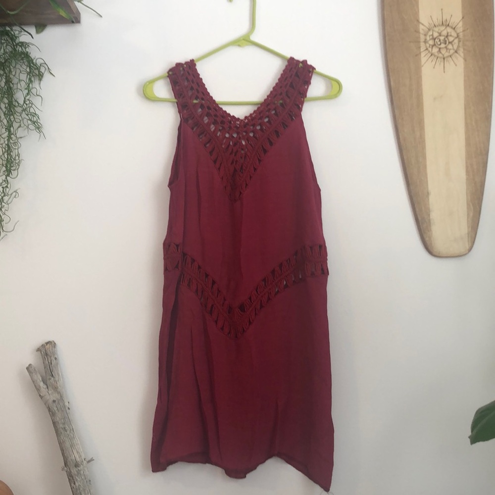 Knit swimsuit coverup